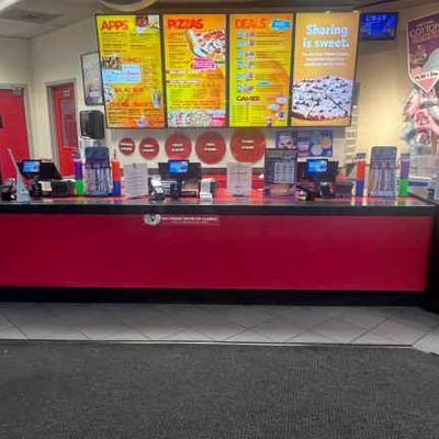 CCS160 Red Cabinets And Corner Piece