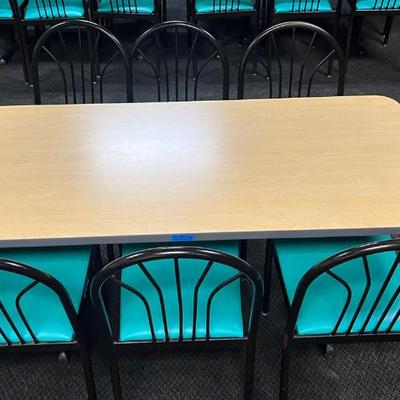 CCS075 Wood Laminate Table + 6 Chairs