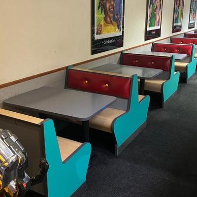 CCS094 8 Booth Chairs + 7 Tables (Set Makes 7 Complete Booths)
