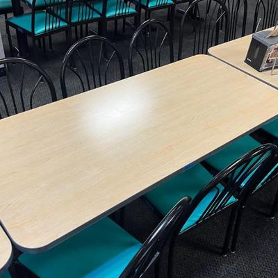 CCS085 Wood Laminate Table + 6 Chairs