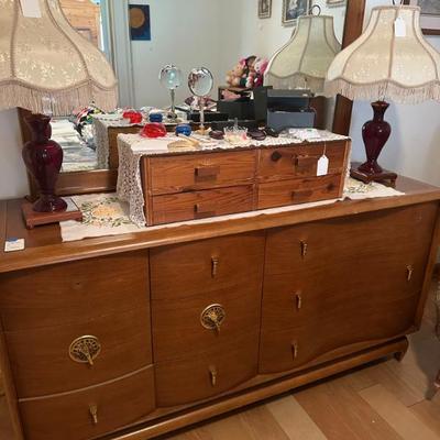 Sale Photo Thumbnail #207: Kent Coffey The Penthouse low dresser with mirror