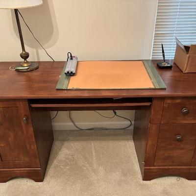Sale Photo Thumbnail #11: Vtg.-Style Home Office Desk with Storage
