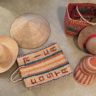 Sale Photo Thumbnail #39: Assorted Woven Hats and Bags