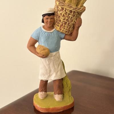 Sale Photo Thumbnail #43: Santon figurine of a baker (Boulanger) by Fouque