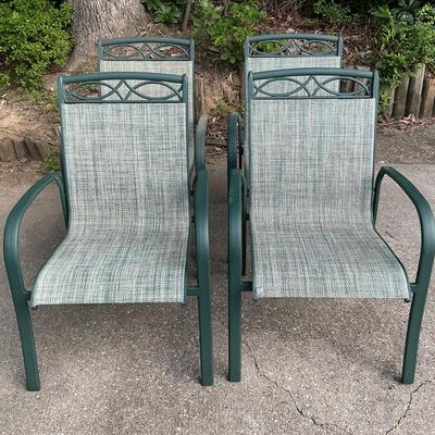 Four Outdoor Chairs 