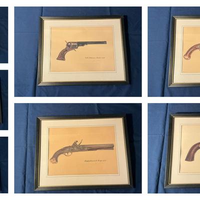 James Kalman Gun Prints Set of 7