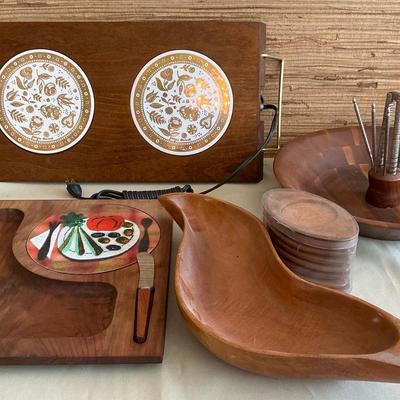 MCM Wood Kitchen Serving And More 