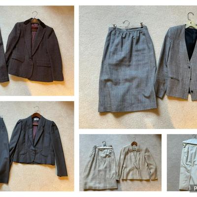 Vintage Womens Skirt Suits 80s 90s