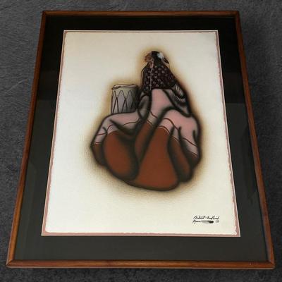 Robert Redbird Kiowa Art (30 x 37.5)