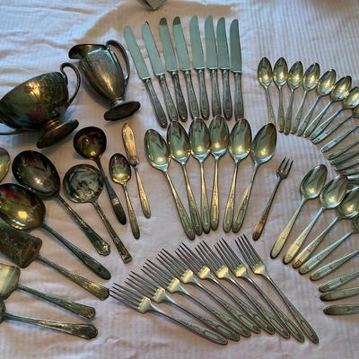 Large Lot Of Community Silver Plate Flatware And Accessories 