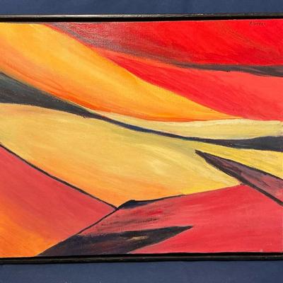 E. Green Southwestern Vibes Painting