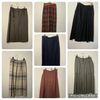 Vintage Wool & Wool Blend Skirts