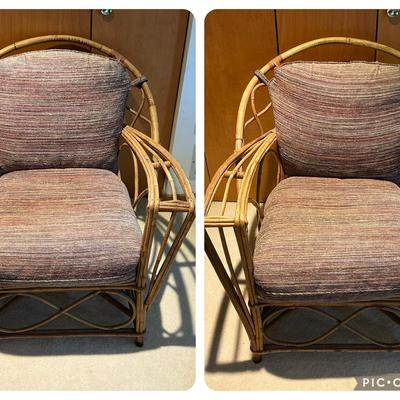 Vintage Rattan Armchairs