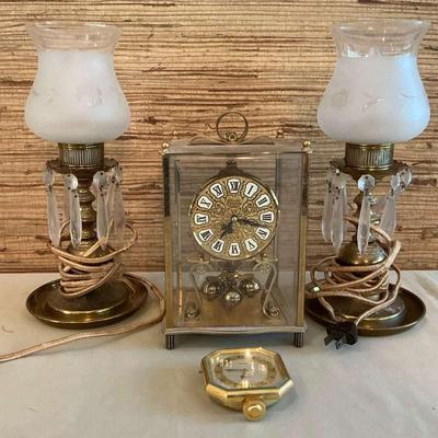 Electric Hurricane Lamps, And Clocks 