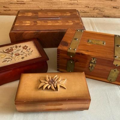 Wooden Boxes And Music Boxes 