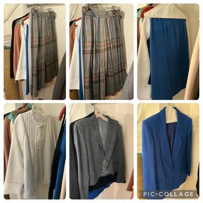 Vintage Womens Skirts, Tops, Vests, & Blazers