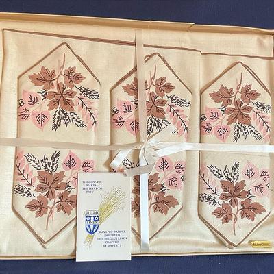 Belgian Flax And Linen Association 100% Linen Gift Set