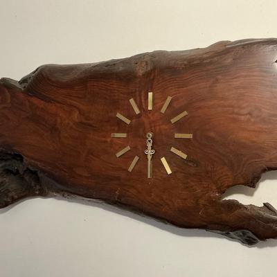 Live Edge Battery Operated Wall Clock (35 x 14)