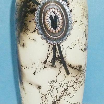 Sale Photo Thumbnail #40: Native Am.horse hair pottery Sign'd