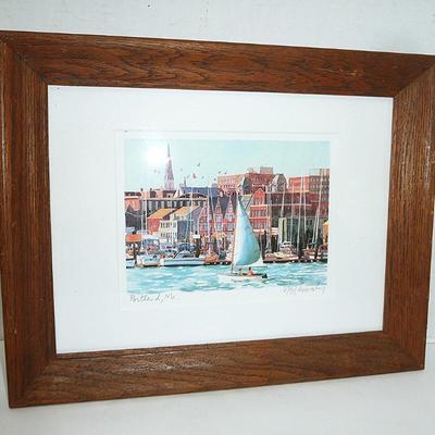 Sale Photo Thumbnail #60: several signed framed Litho's