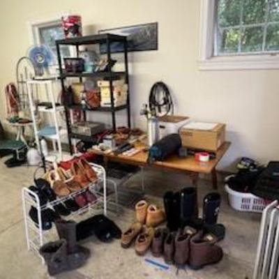Sale Photo Thumbnail #9: Shoes, boots, fans & misc items