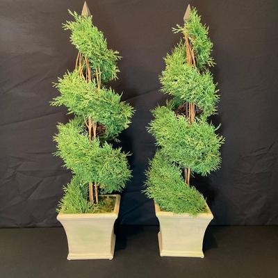 Pair of Cedar Topiaries 