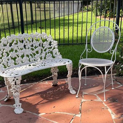 Garden Bench & Friend 