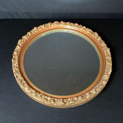 Small Oval Mirror With Ornate Frame