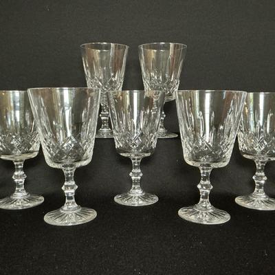 Vintage Crystal 6.5 Inch Wine Glasses