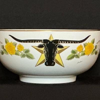 Vintage Boehm Texas 150th Anniversary Bowl