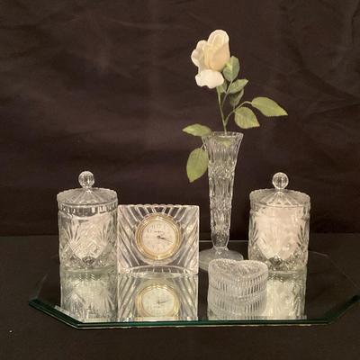 Ladies Crystal Dressing Table Essentials