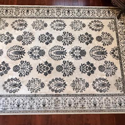 Black & Taupe Floor Rug