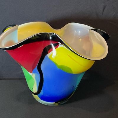 Murano Glass Handkerchief Bowl