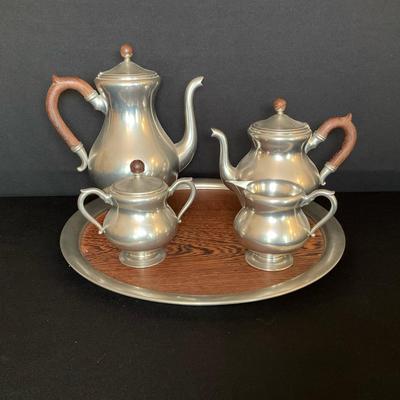 Royal Holland Pewter Daalderop Tea Set