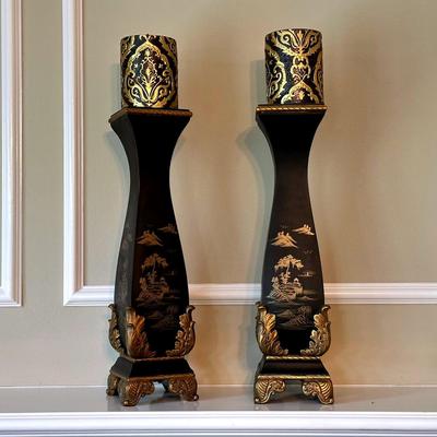 Black & Gold Candlesticks