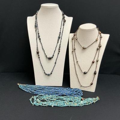 Black & Blues - Costume Necklace 