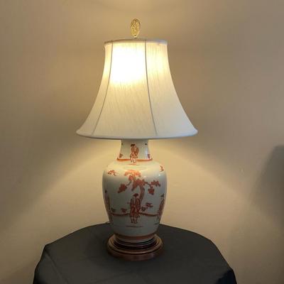 Porcelain Asian Themed Lamp