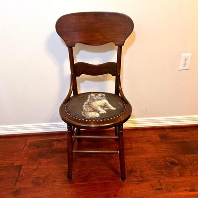 Cat Embroidered Chair