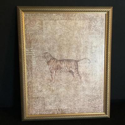 Framed Tiger Print
