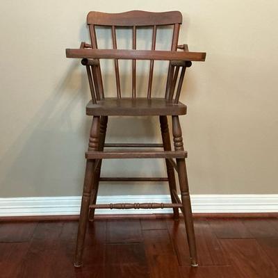 Vintage Solid Wood High Chair