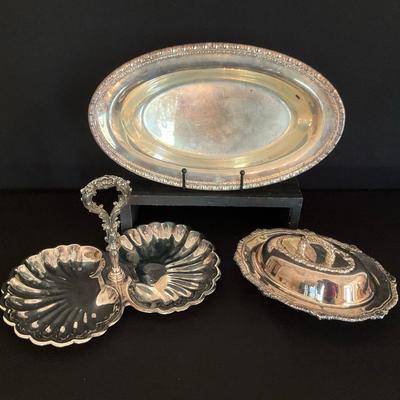 Stamped Silver Plated Dishes