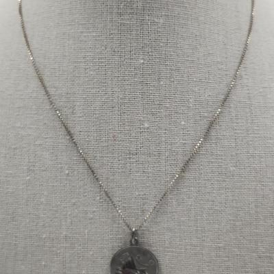 Sterling Leo Pendant on Sterling Chain