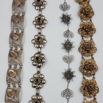 Vintage Floral Bracelets 