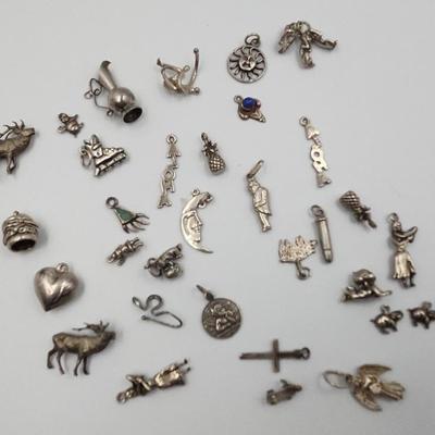 Unmarked (Possible 925) Charms and Pendants