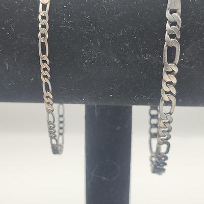 2 Sterling 8 Inch Bracelets