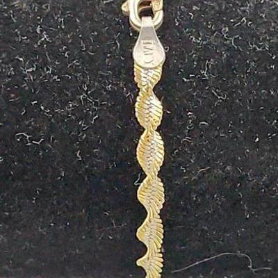 Italian Dimondcut Twisted Sterling Bracelet 