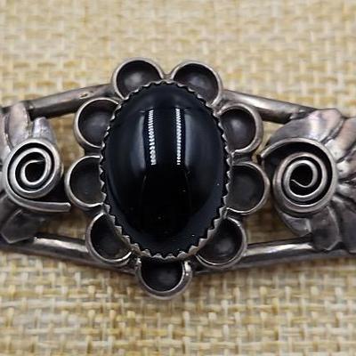 Dee Jackson - Onyx Sterling Cuff Bracelet 