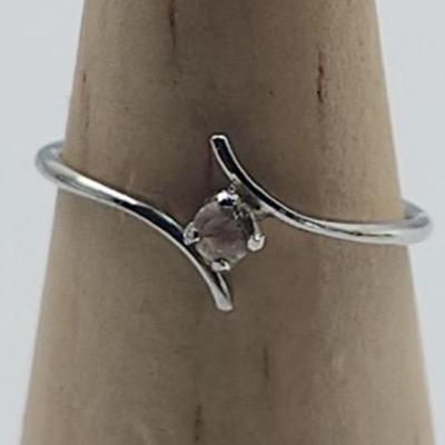 .07 Carat Diamond Ring Set In Sterling 