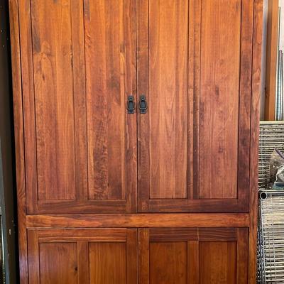 Wardrobe/Hutch w/Rustic Hardware