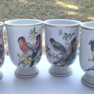 Vintage Bird Mugs